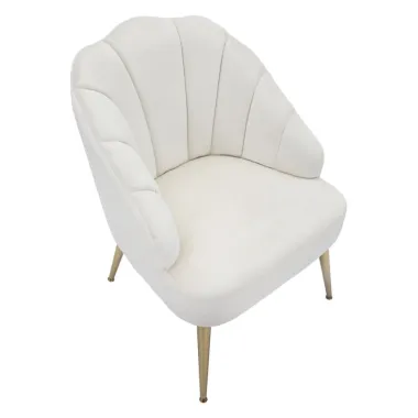Fotel SHELL Kremowy 65x69x84 cm